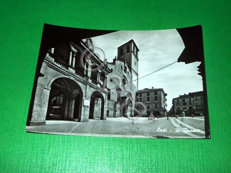 Cartolina Lodi - Il Duomo 1955 ca