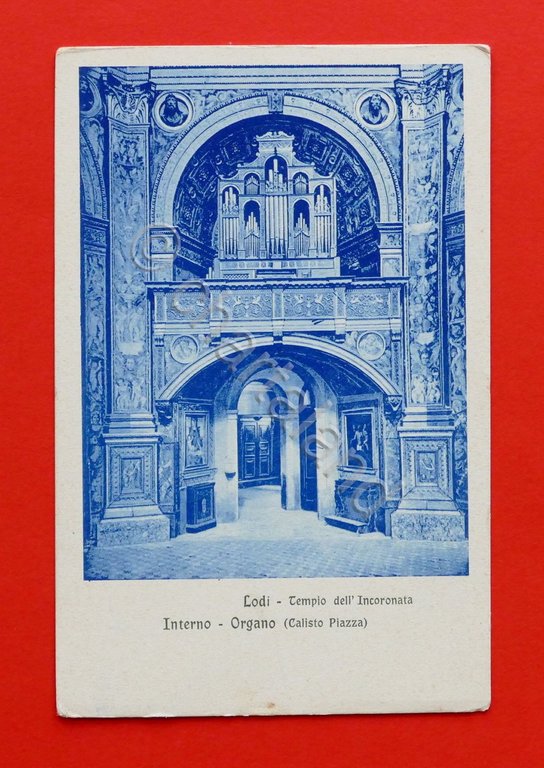 Cartolina Lodi - Tempio dell'Incoronata - Interno - Organo - … | Immagine Gallery 2