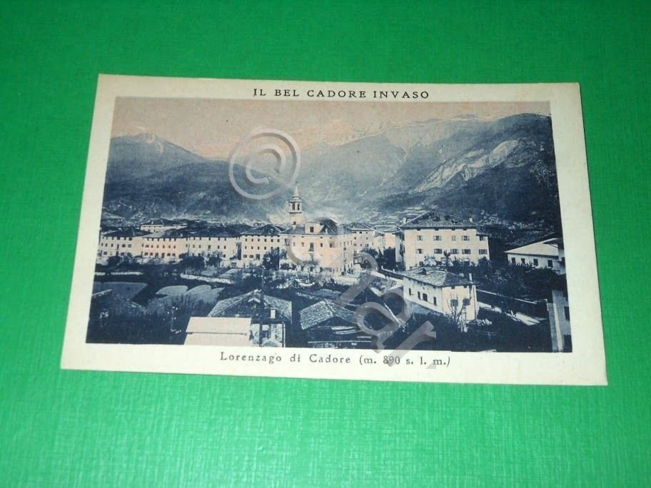 Cartolina Lorenzago di Cadore ( Belluno ) - Scorcio panoramico …