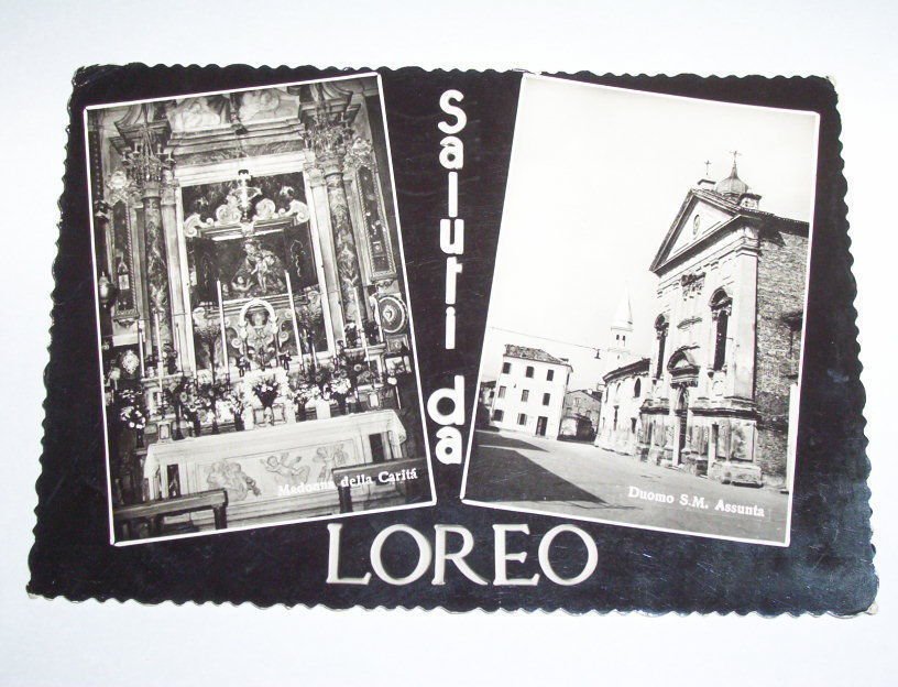 Cartolina Loreo ( Rovigo ) - Vedute diverse 1962.