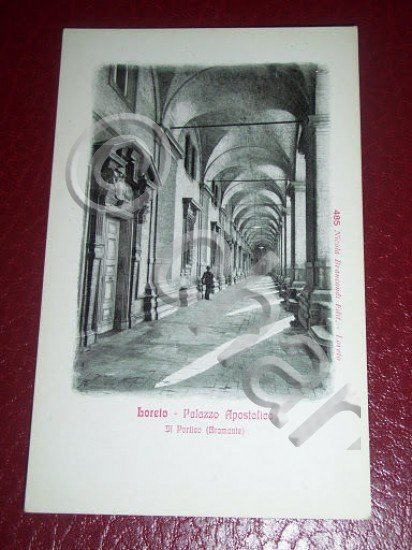 Cartolina Loreto - Palazzo Apostolico - Il Portico ( Bramante … | Immagine Gallery 2