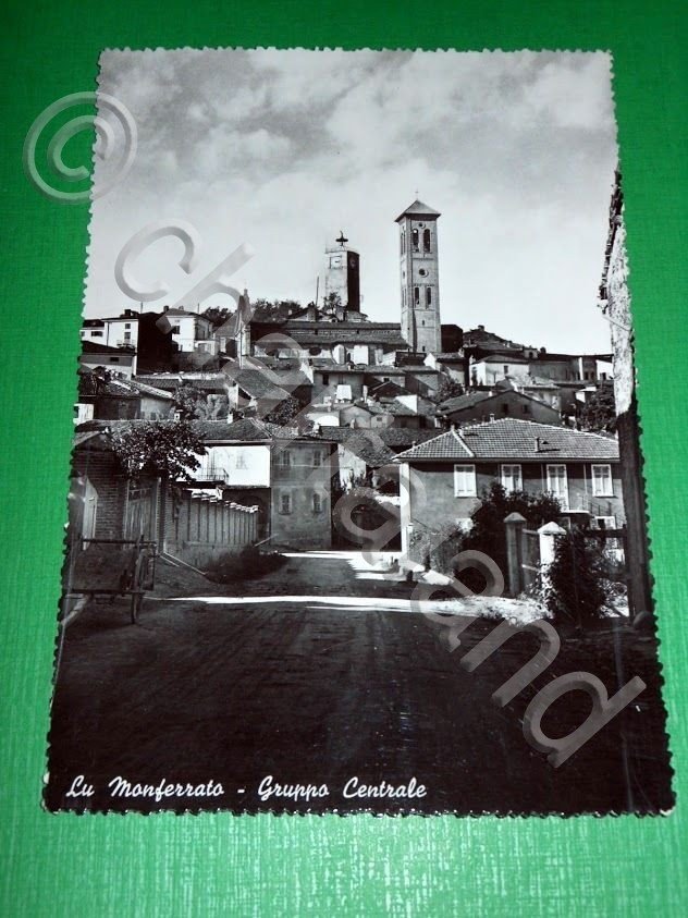 Cartolina Lu Monferrato - Gruppo Centrale 1950 ca.