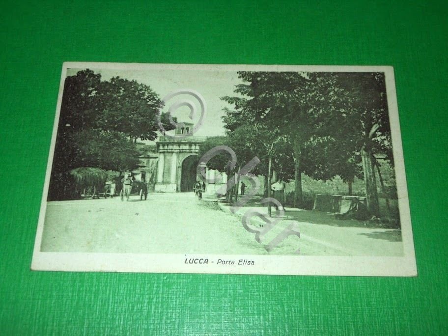 Cartolina Lucca - Porta Elisa 1925.