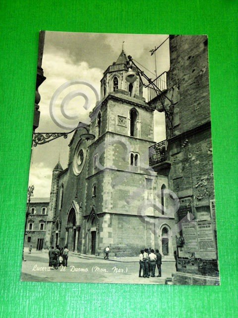 Cartolina Lucera - Il Duomo 1955 ca.
