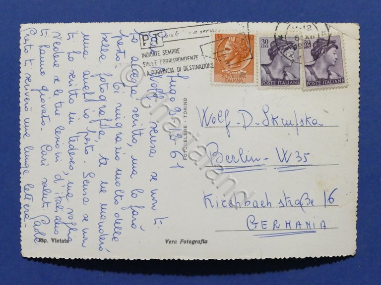 Cartolina Lugo - Corso Mazzini - 1961