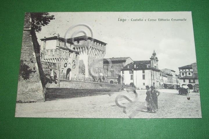 Cartolina Lugo ( Ravenna ) - Castello e Corso Vittorio … | Immagine Gallery 2