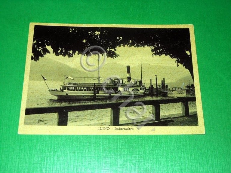 Cartolina Luino - Imbarcadero 1950 ca | Immagine Gallery 2