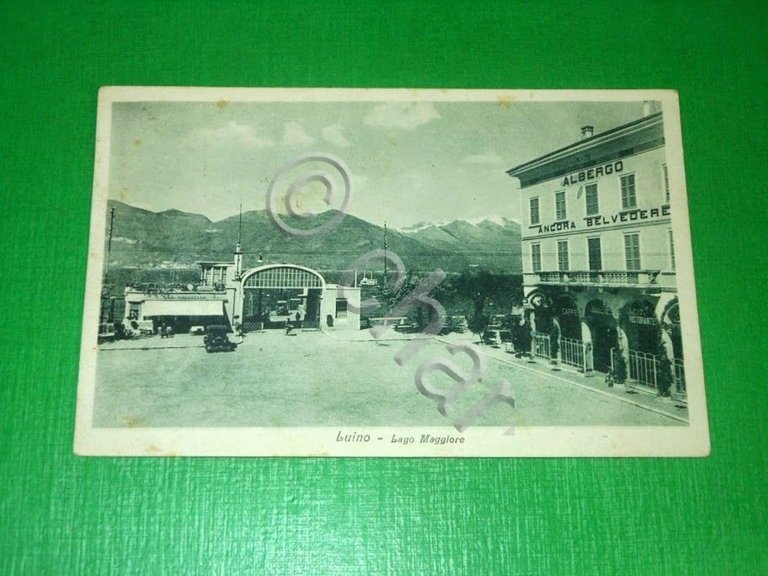 Cartolina Luino - Lago Maggiore - Particolare 1945.