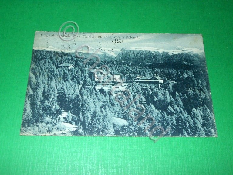 Cartolina Luogo di cura elevato - Mendola con le Dolomiti …