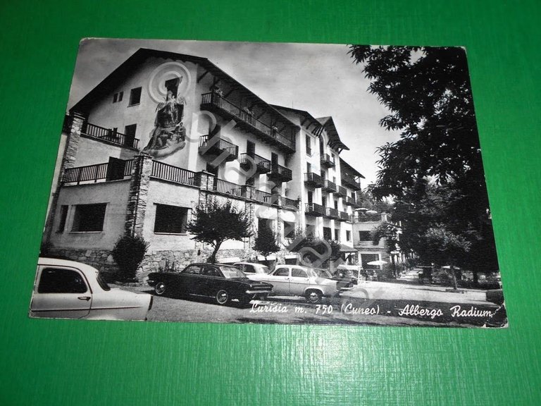 Cartolina Lurisia ( Cuneo ) - Albergo Radium 1965.