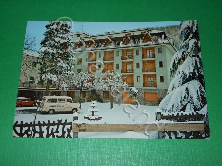 Cartolina Lurisia ( Cuneo ) - Hotel Reale 1980.