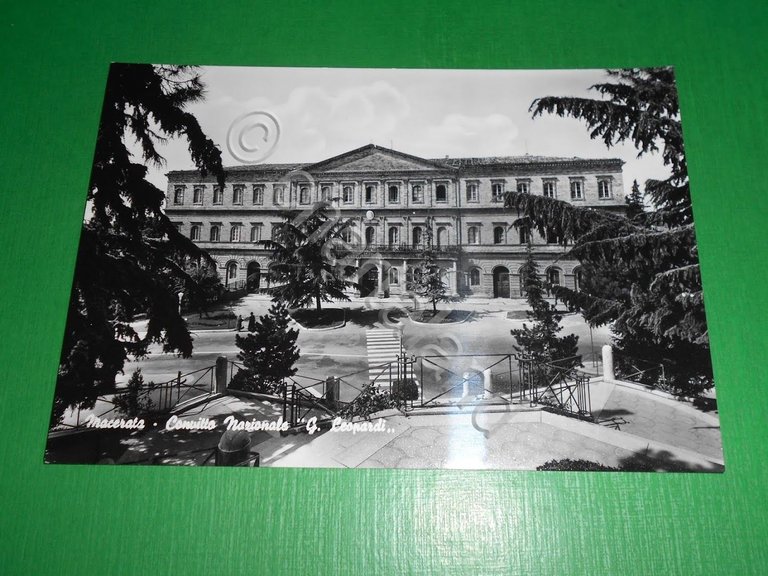 Cartolina Macerata - Convitto Nazionale G. Leopardi 1965 ca