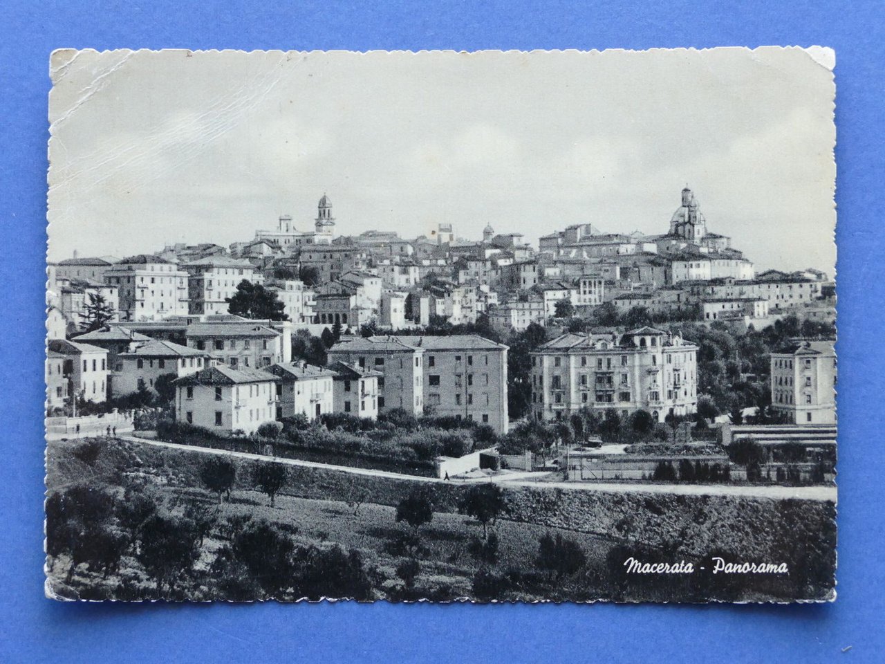 Cartolina Macerata - Panorama - 1953.
