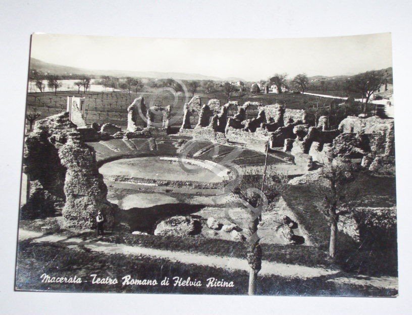 Cartolina Macerata - Teatro Romano Helvia Ricina 1955ca.