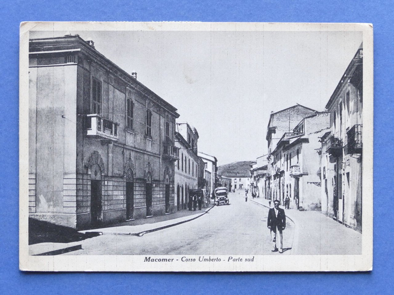 Cartolina Macomer - Corso Umberto - Parte Sud - 1952.