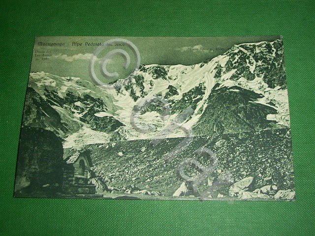 Cartolina Macugnaga - Alpe Pedriola - Punta dei Tre Amici …