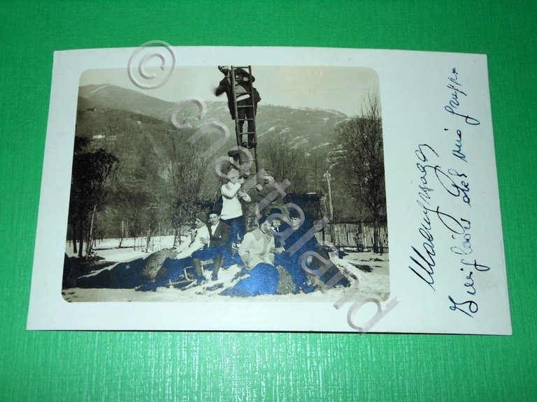 Cartolina Macugnaga - Foto di gruppo 1920 ca ( n. …