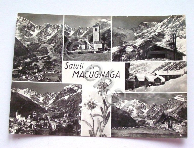 Cartolina Macugnaga - vedute diverse 1953 | Immagine Gallery 2
