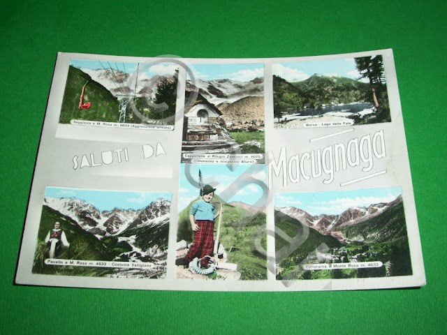 Cartolina Macugnaga - Vedute diverse 1964
