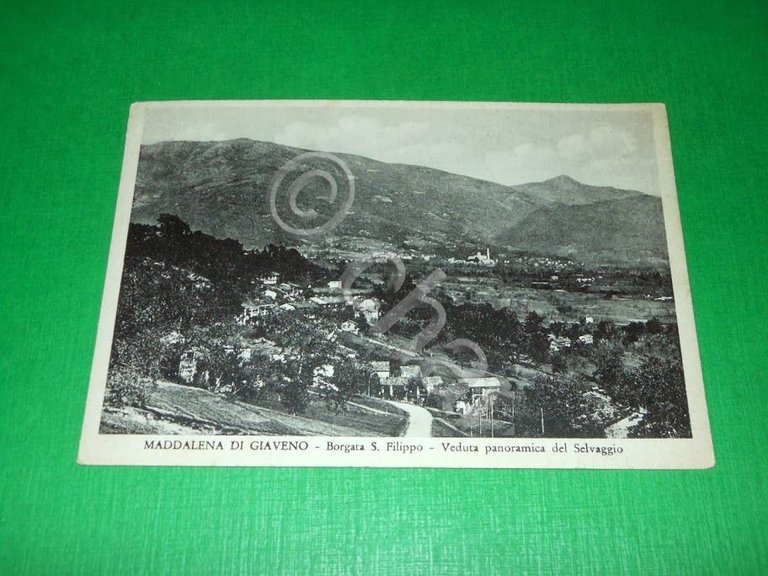 Cartolina Maddalena di Giaveno - Borgata S. Filippo - Veduta …