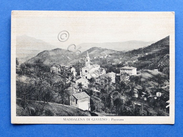 Cartolina Maddalena di Giaveno - Panorama - 1957.