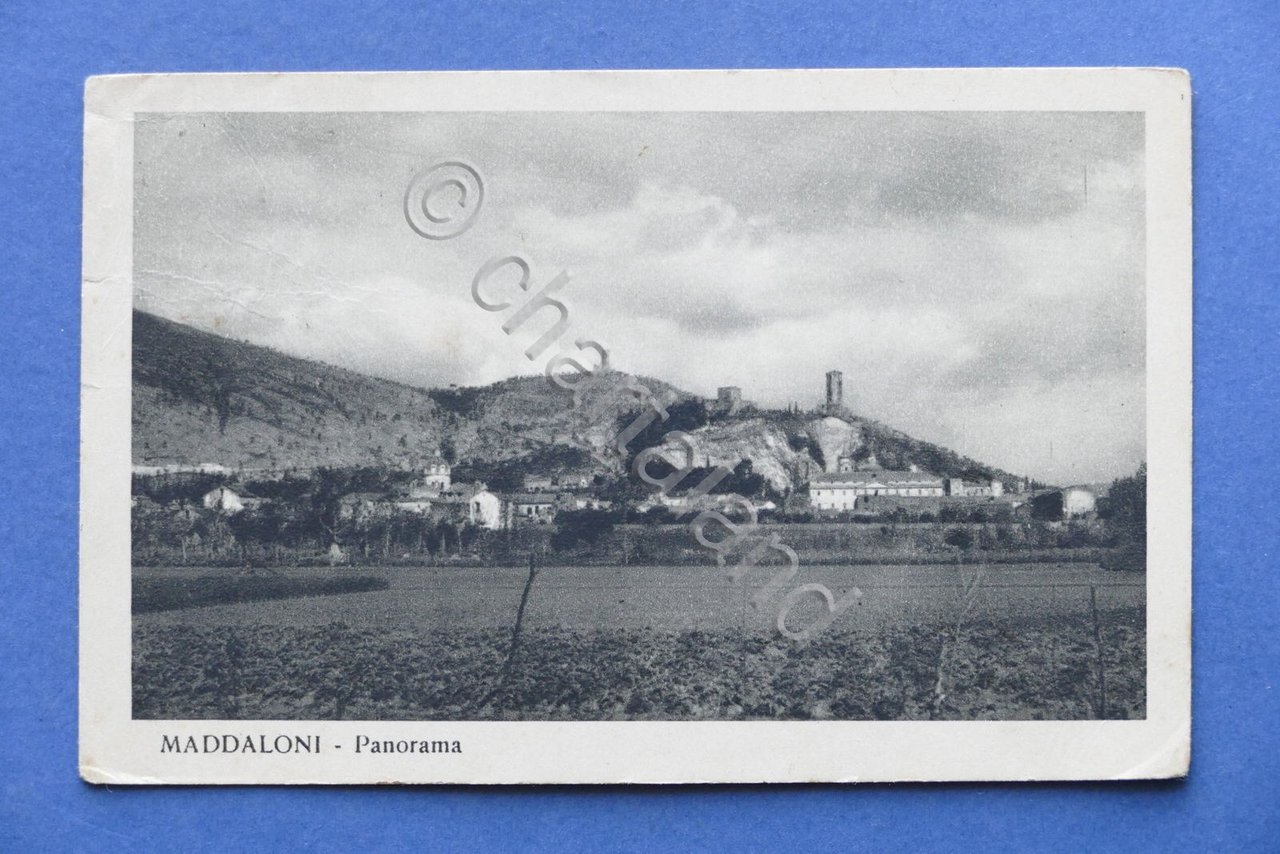 Cartolina Maddaloni - Panorama - 1939.