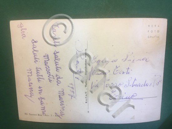 Cartolina Madonna Del Rocciamelone - 1957