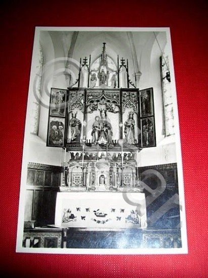 Cartolina Madonna di Campiglio - Interno Chiesa 1940 ca