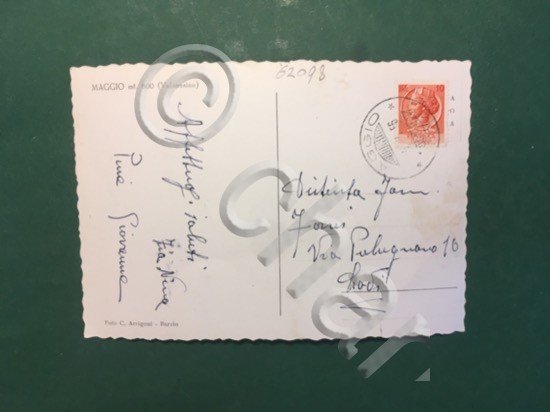 Cartolina Maggio mt. 800 - Valsassina - 1955