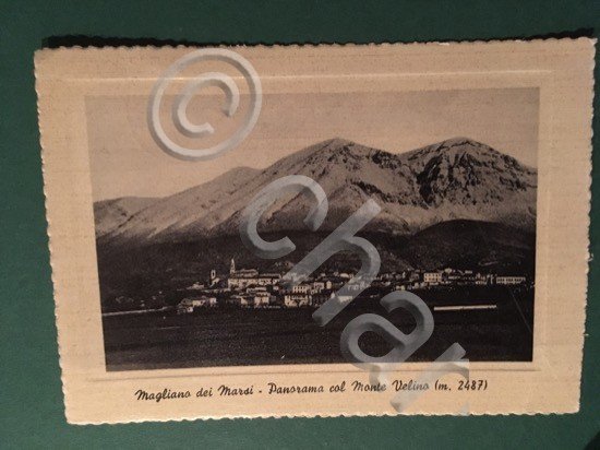 Cartolina Magliano Dei Marsi - Panorama Col Monte Velino m. …
