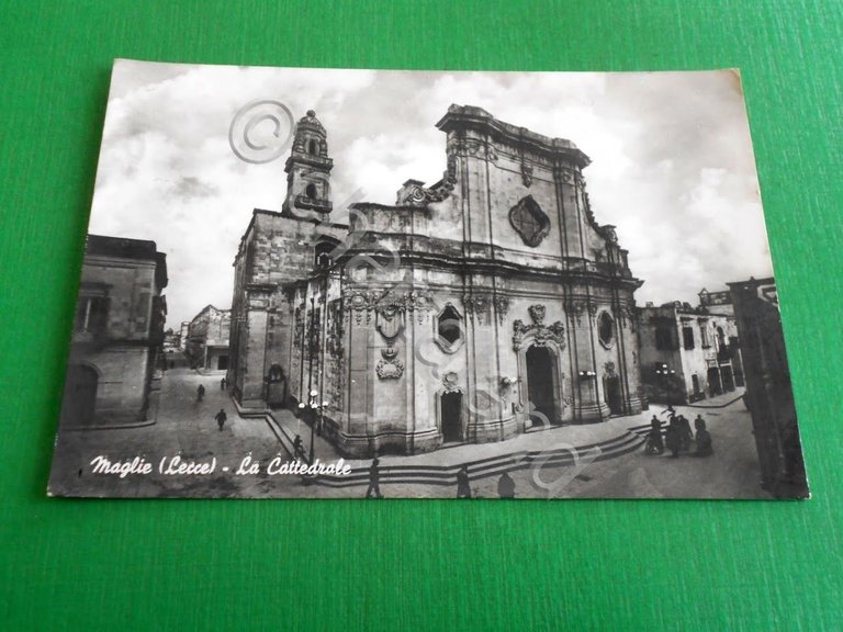 Cartolina Maglie ( Lecce ) - La Cattedrale 1958.