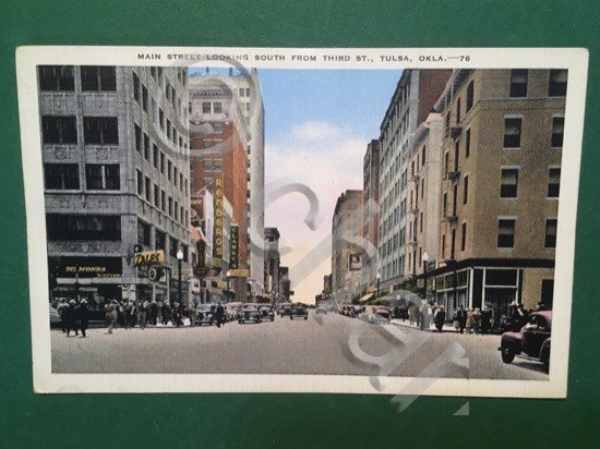 Cartolina Main Street Looking South From Third St Tulsa - …