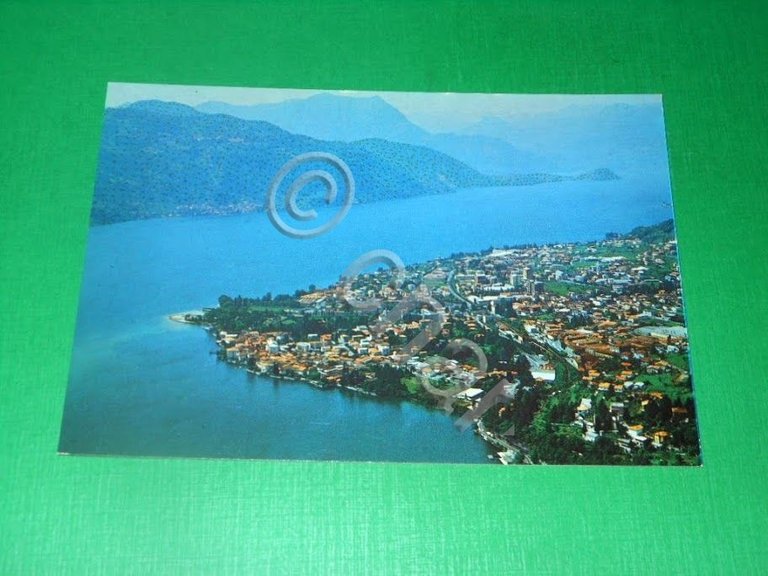 Cartolina Mandello del Lario - Panorama dall' aereo 1984