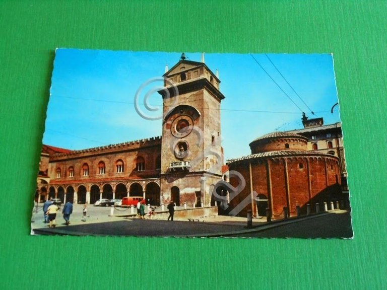 Cartolina Mantova - Rotonda S. Lorenzo e Palazzo della Ragione …