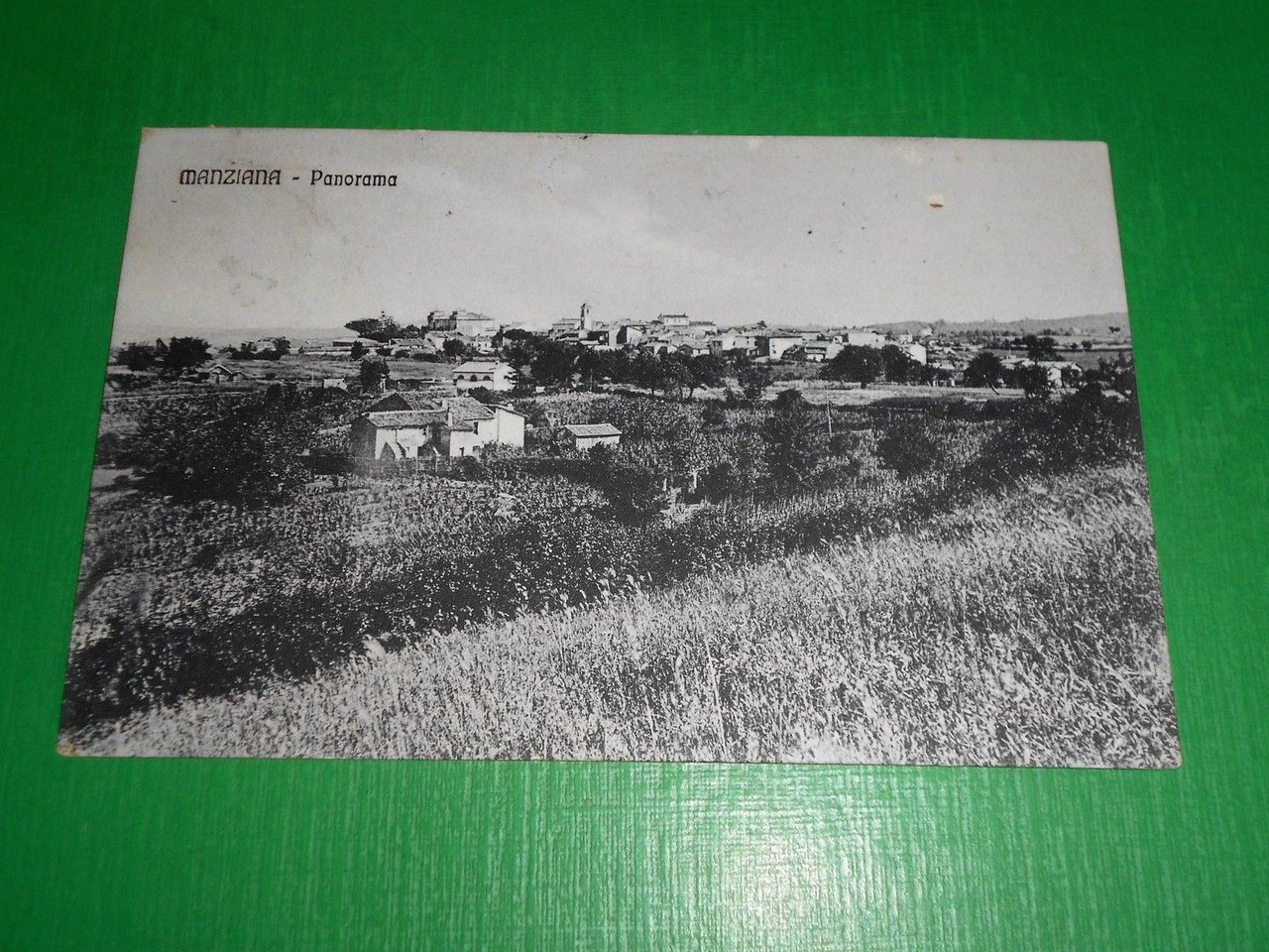 Cartolina Manziana ( Roma ) - Panorama 1910.