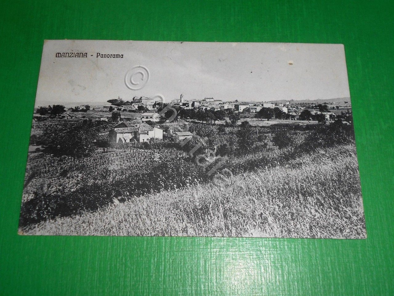 Cartolina Manziana ( Roma ) - Panorama 1910.