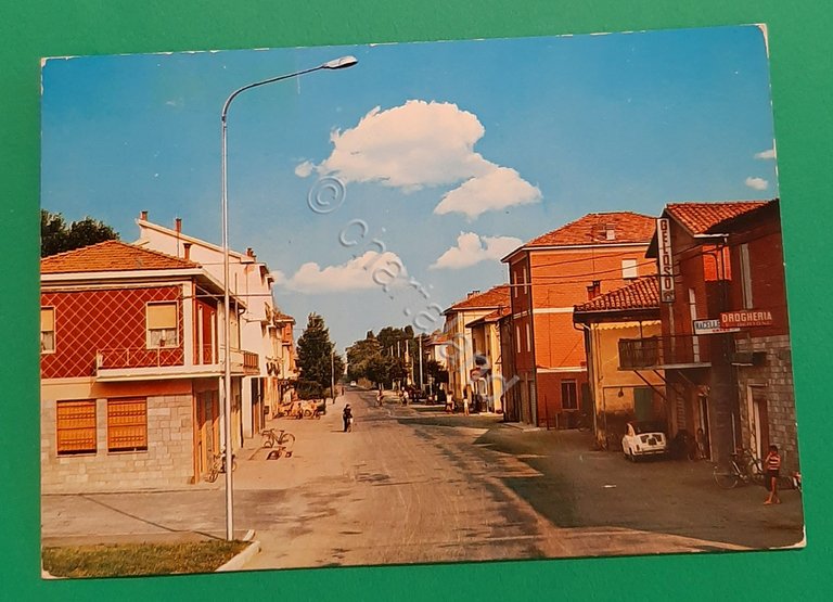 Cartolina Manzolino - Via N. Sauro - 1971