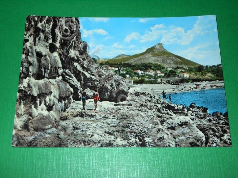 Cartolina Maratea ( Potenza ) - Spiaggia di Fiumicello 1962