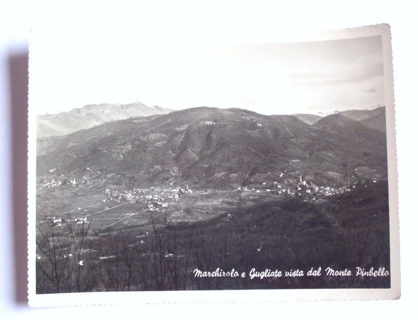 Cartolina Marchirolo e Cugliate - Panorama 1952.