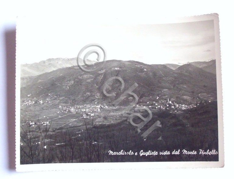 Cartolina Marchirolo e Cugliate - Panorama 1952.