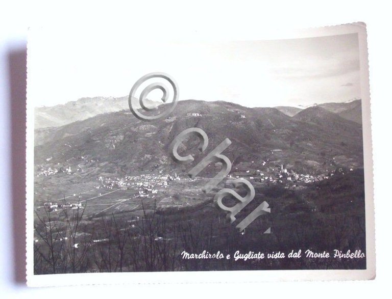 Cartolina Marchirolo e Cugliate - Panorama 1952.