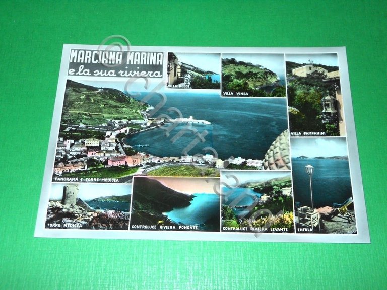 Cartolina Marciana Marina e la sua riviera - Vedute diverse …
