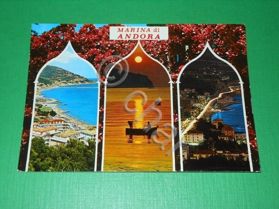 Cartolina Marina di Andora - Vedute diverse 1971 #1.
