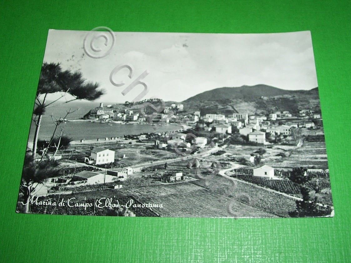 Cartolina Marina di Campo ( Elba ) - Panorama 1960.