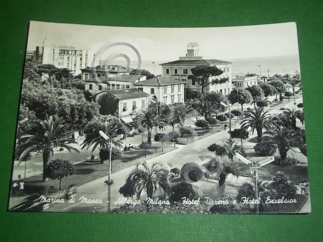 Cartolina Marina di Massa - Albergo Milano - Hotel Tirreno …