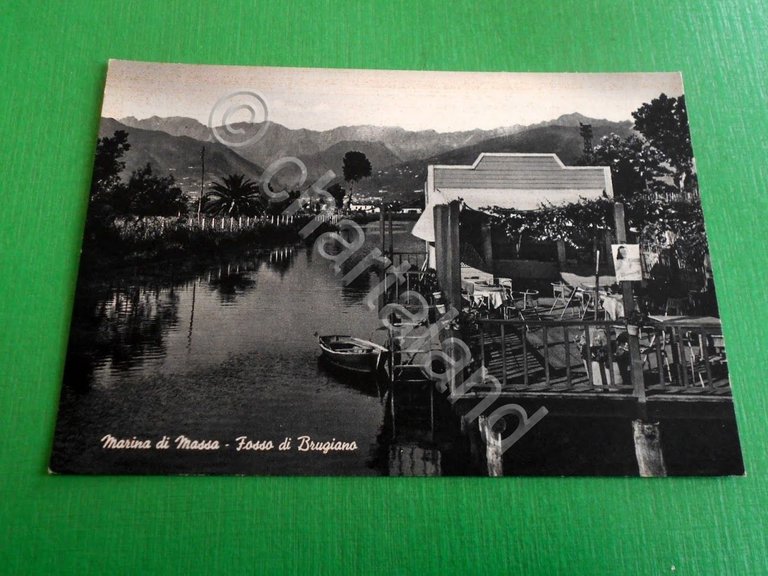 Cartolina Marina di Massa - Fosso di Brugiano 1950 ca.