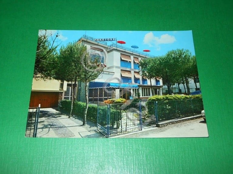 Cartolina Marina di Massa - Pensione Ancora 1965 ca
