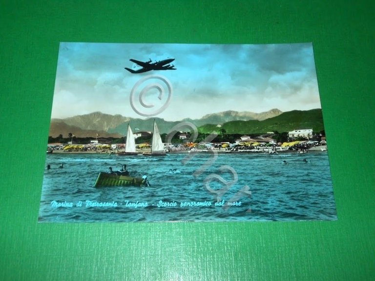 Cartolina Marina di Pietrasanta - Scorcio panoramico 1963