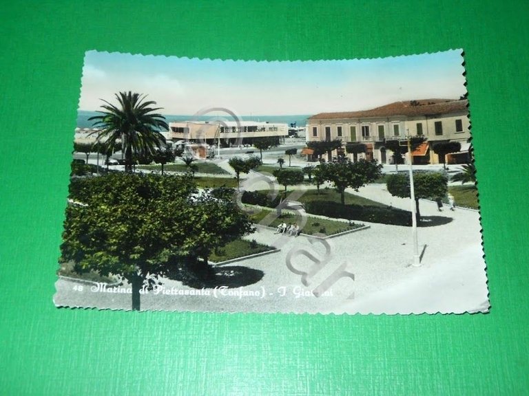 Cartolina Marina di Pietrasanta ( Tonfano ) - I Giardini …