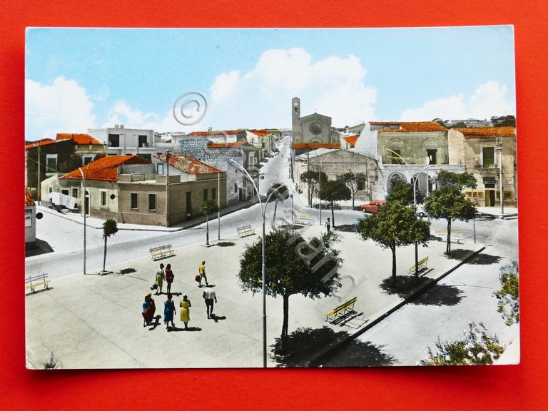 Cartolina Marina di Ragusa - Piazza Duca degli Abruzzi - …